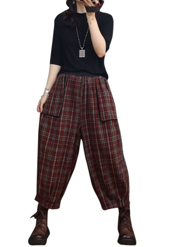 Pantalon Lanterne Ajusté à Poches 4