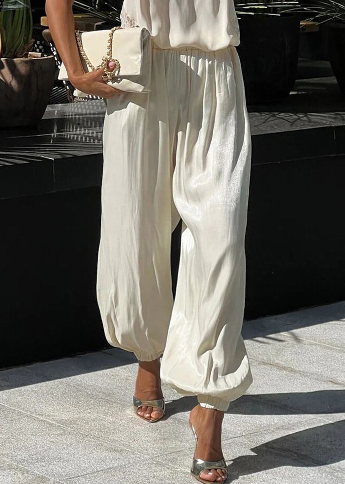 Pantalon Lanterne Femme Drapé 1