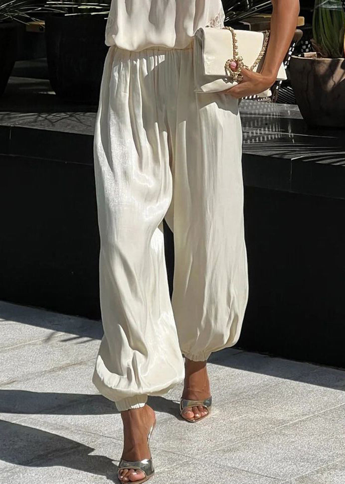 Pantalon Lanterne Femme Drapé 2