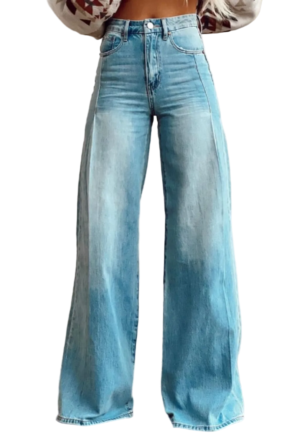 Pantalon Large Femme Décontracté 0