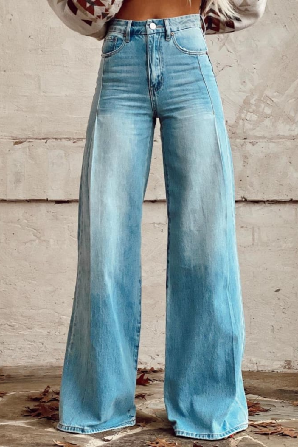 Pantalon Large Femme Décontracté 1