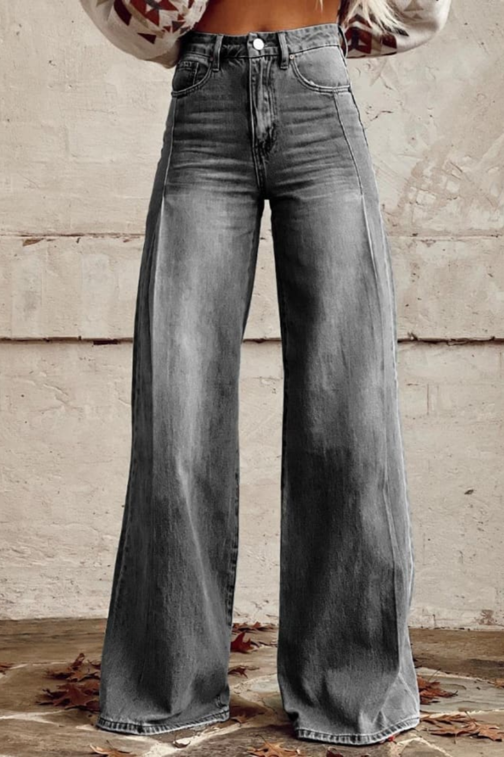 Pantalon Large Femme Décontracté 3