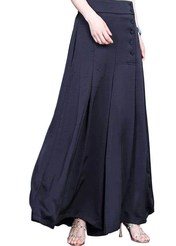 Pantalon Large à Boutons pour Femme 0