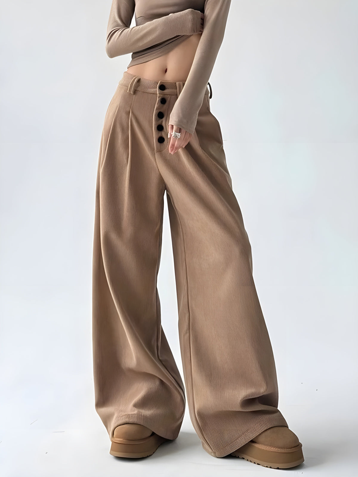 Pantalon Palazzo Femme Chic 1