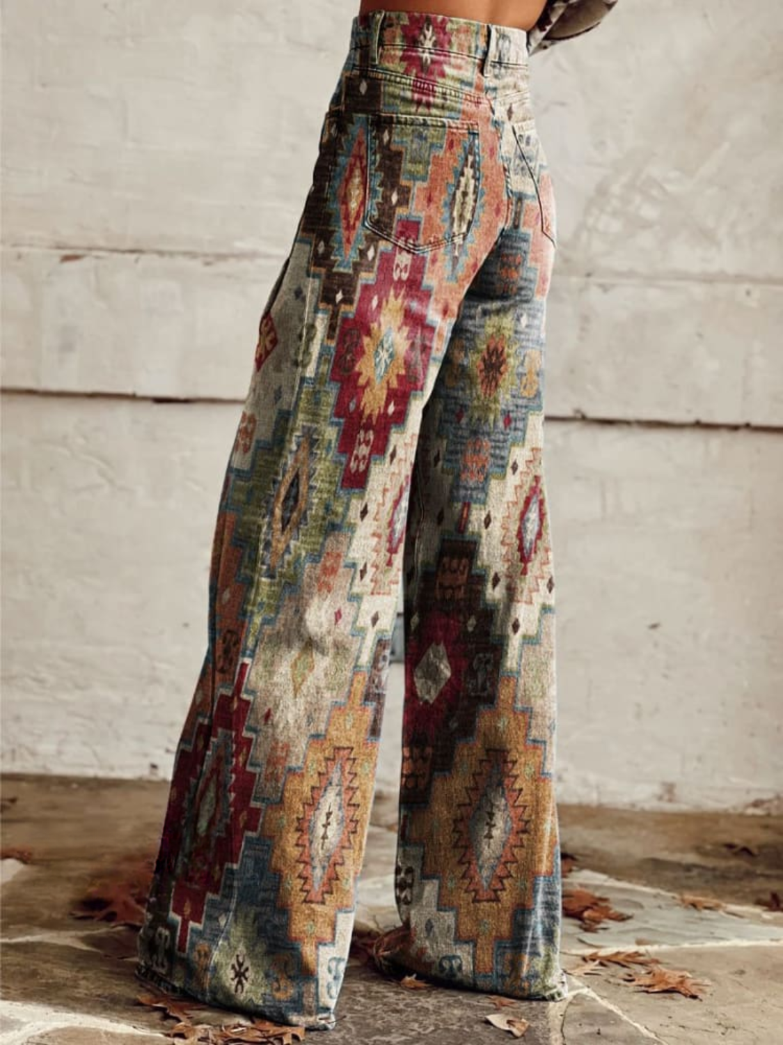 Pantalon Rétro Chevron pour Femmes 2