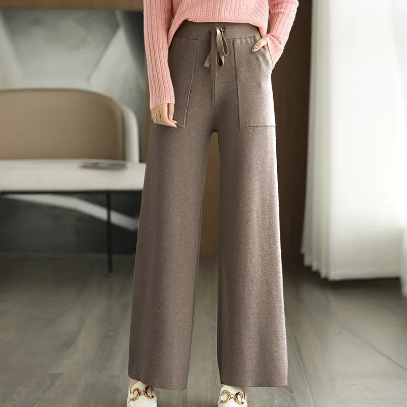 Pantalon Taille Haute Décontracté 2