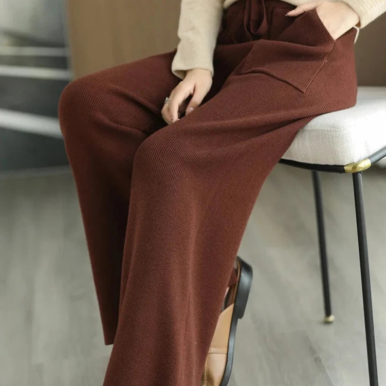 Pantalon Taille Haute Décontracté 7