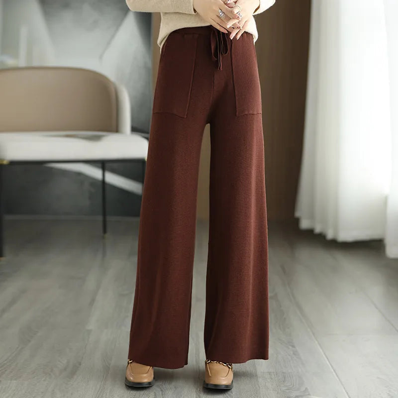 Pantalon Taille Haute Décontracté 8