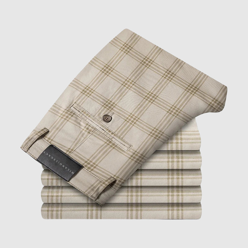 Pantalon à Carreaux pour Homme Style Décontracté 3