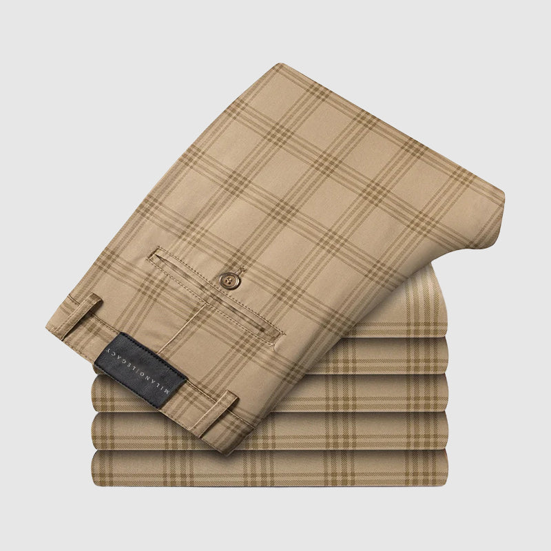 Pantalon à Carreaux pour Homme Style Décontracté 4