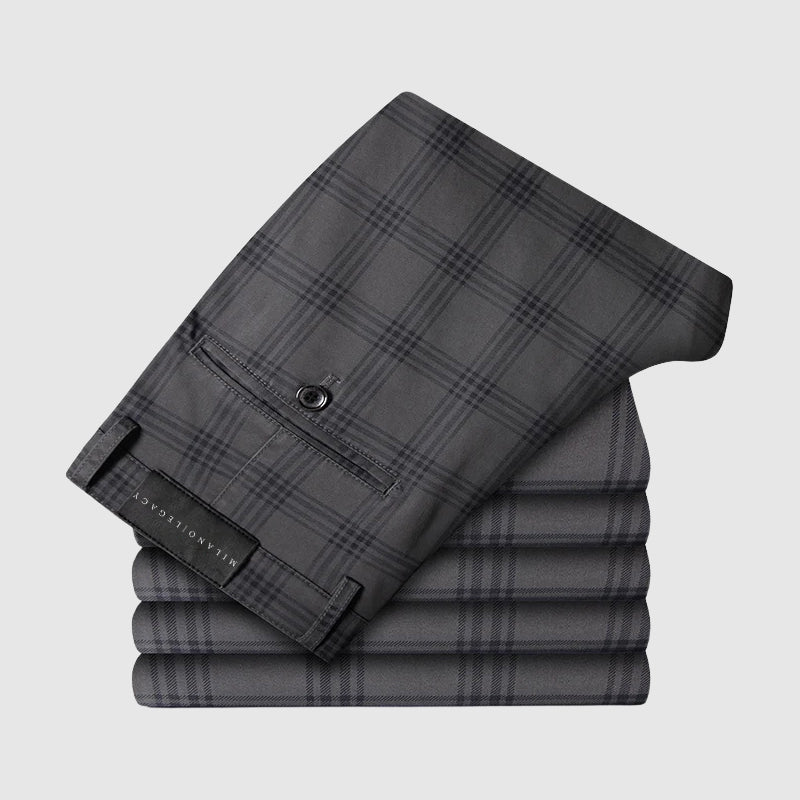 Pantalon à Carreaux pour Homme Style Décontracté 5