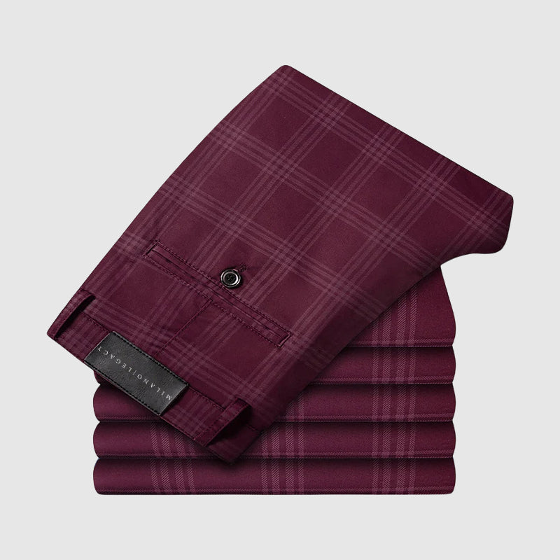 Pantalon à Carreaux pour Homme Style Décontracté 6