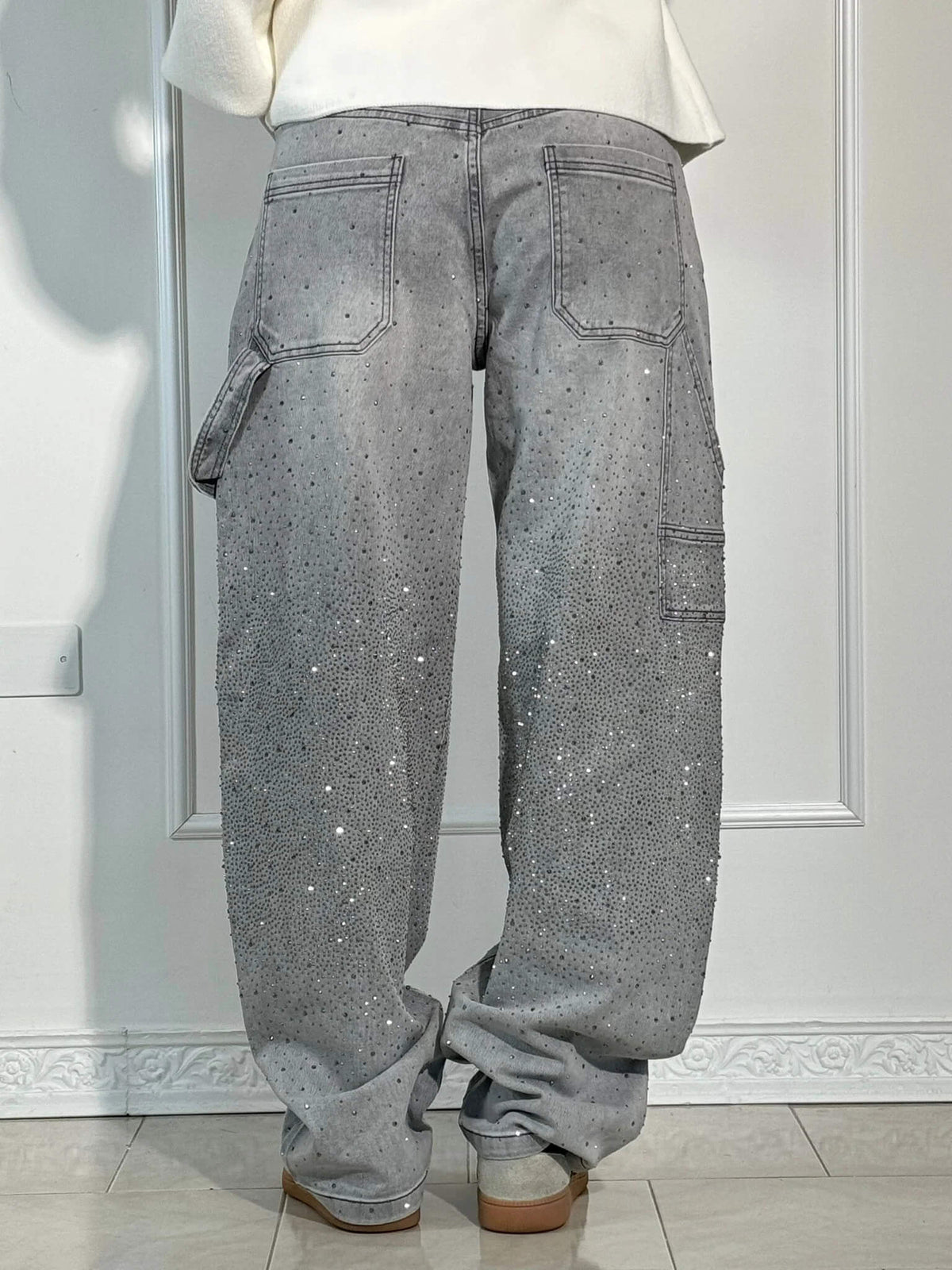 Pantalon à Jambes Larges pour Femme Printanier 9