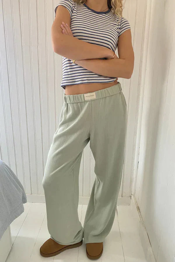 Pantalon ample à rayures pour femme 12