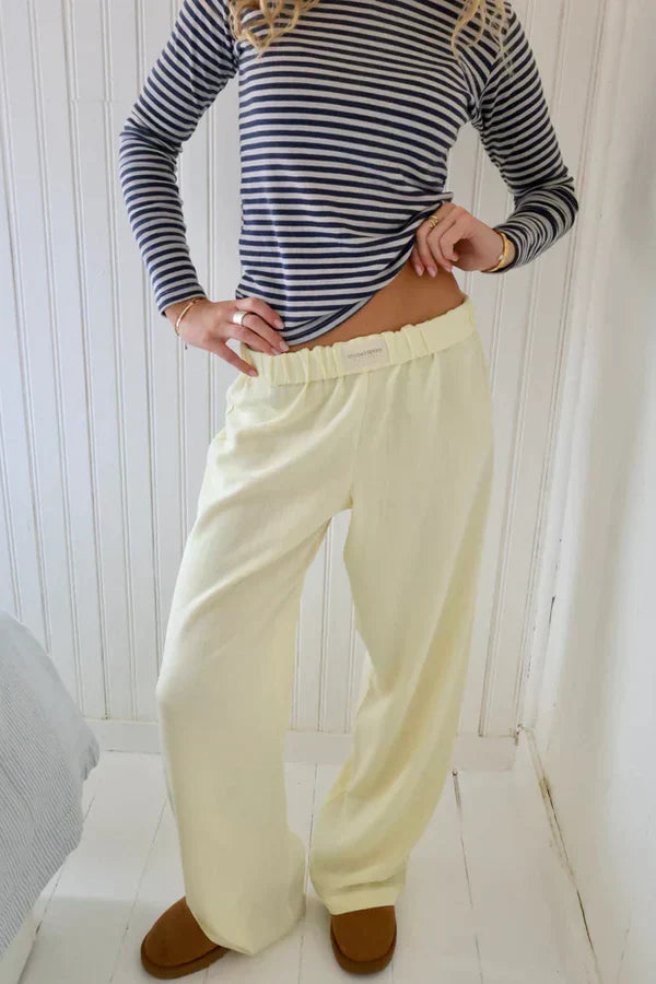 Pantalon ample à rayures pour femme 9