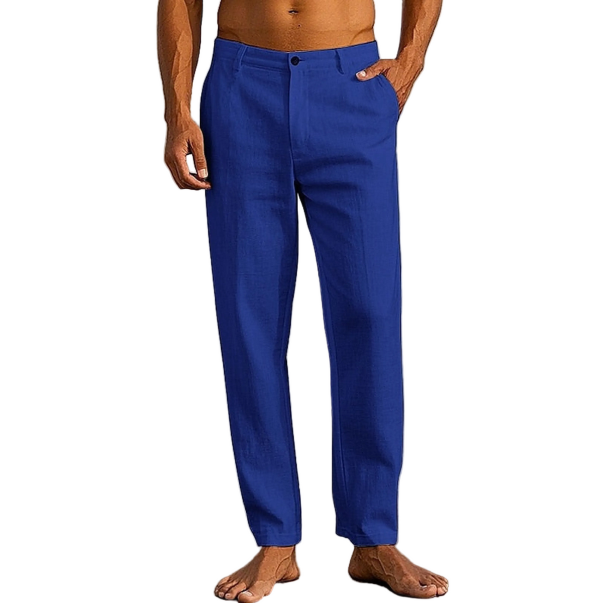 Pantalon d'Été Décontracté pour Hommes Style Classique 4