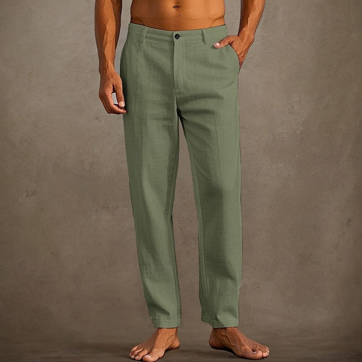 Pantalon d'Été Décontracté pour Hommes Style Classique 7