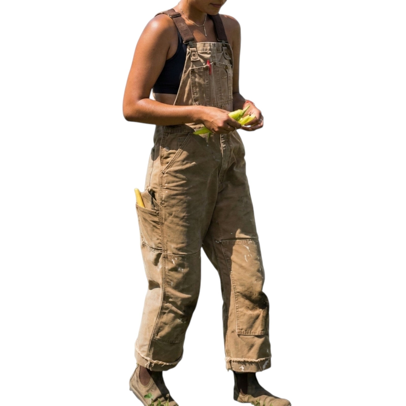 Pantalon de jardin unisexe à bretelles réglables 0