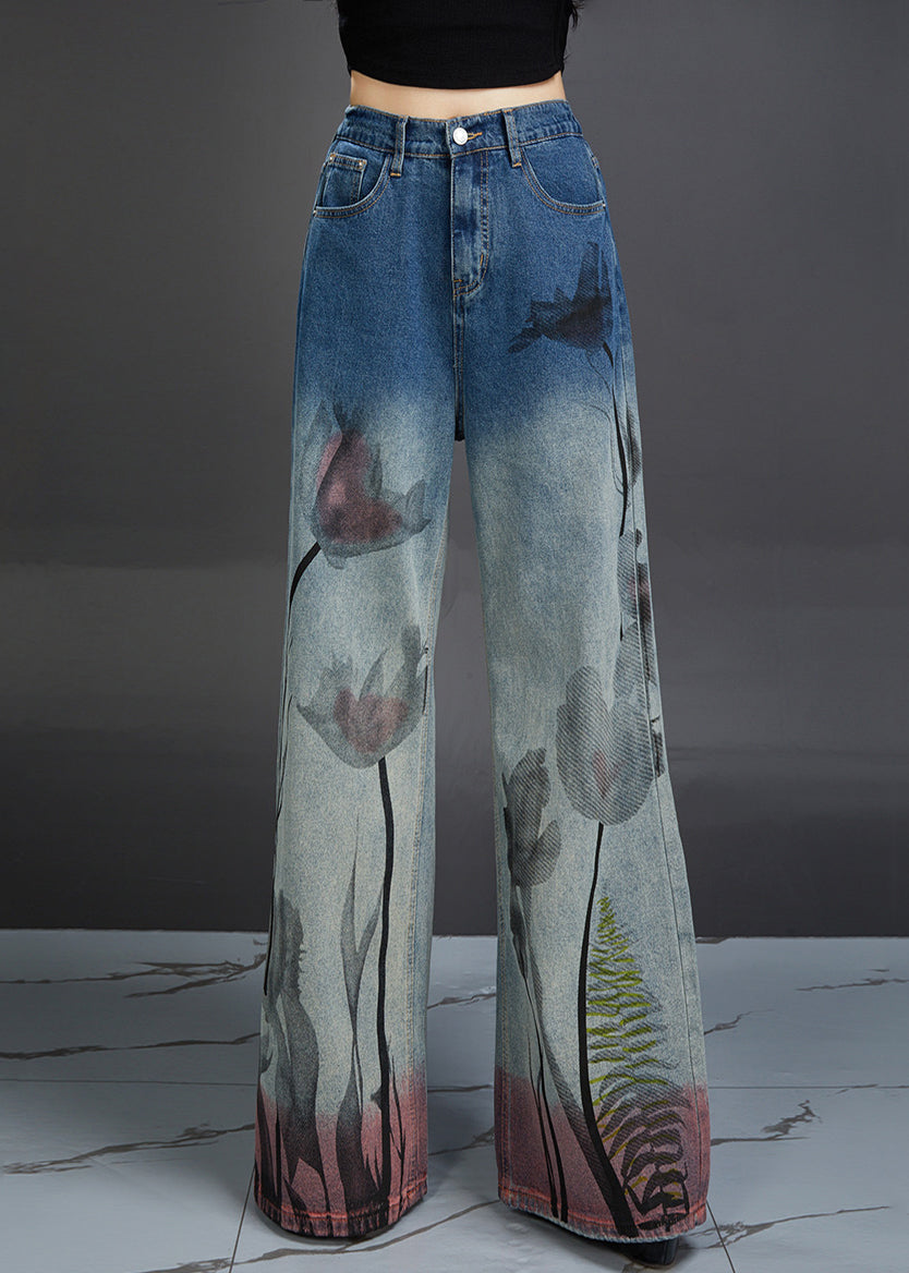 Pantalon en Jean Taille Haute Moderne 1