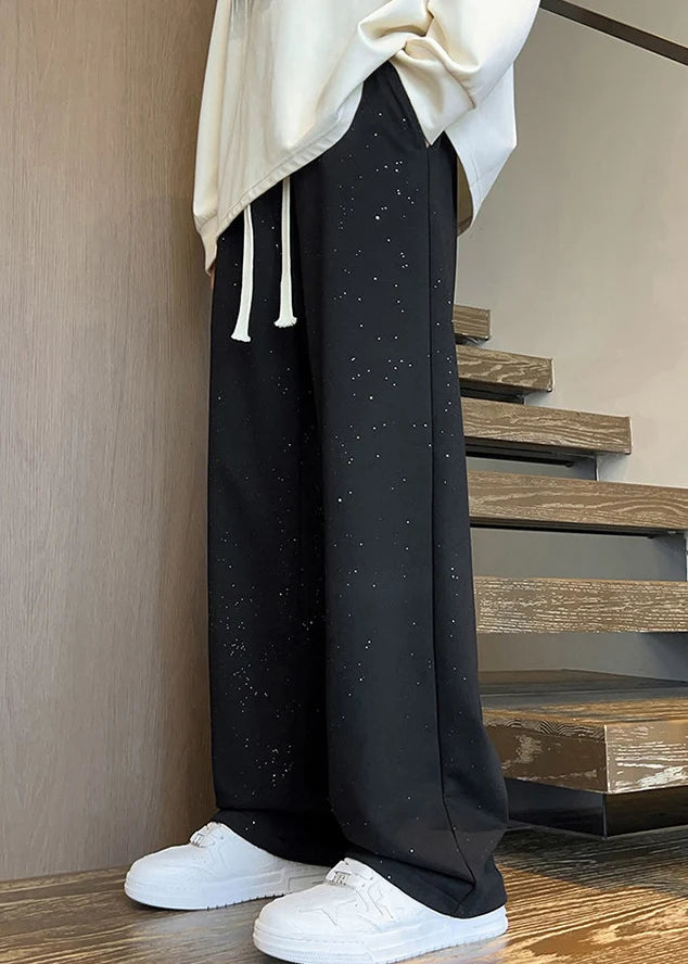 Pantalon homme coupe oversize à taille élastique 2