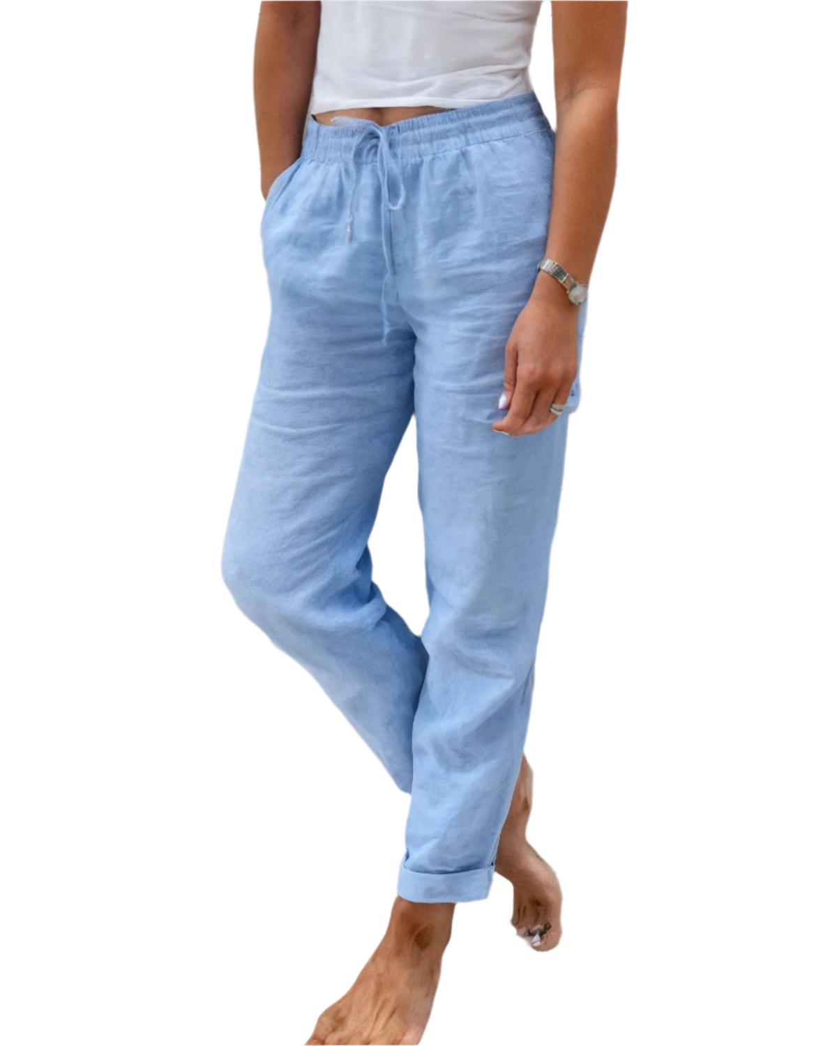 Pantalon léger et ample pour femme, style été 0