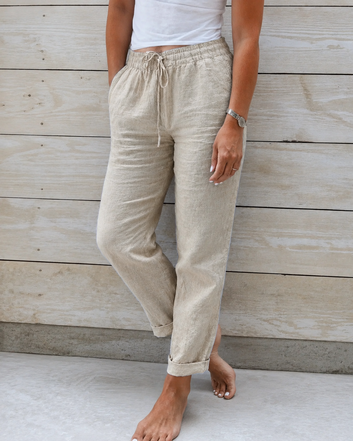 Pantalon léger et ample pour femme, style été 1