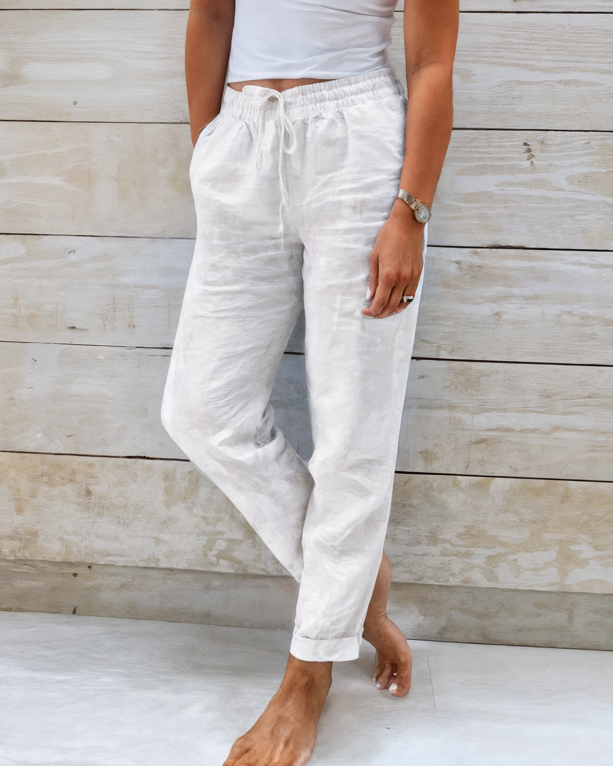 Pantalon léger et ample pour femme, style été 2