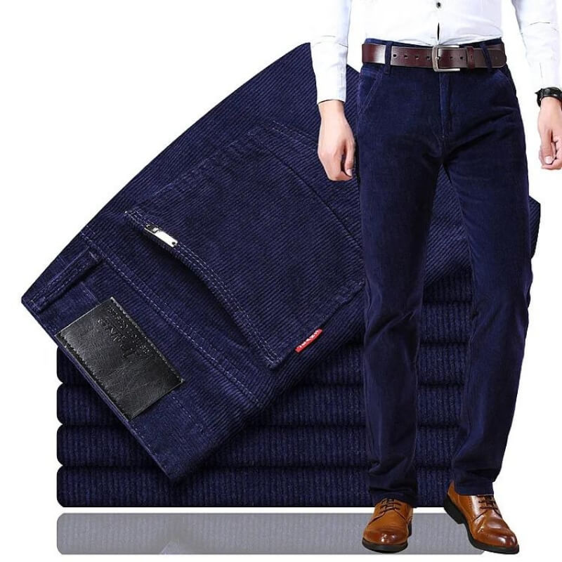 Pantalon pour Homme en Velours Côtelé Chic 3