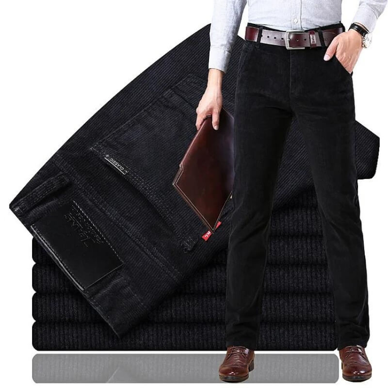 Pantalon pour Homme en Velours Côtelé Chic 4