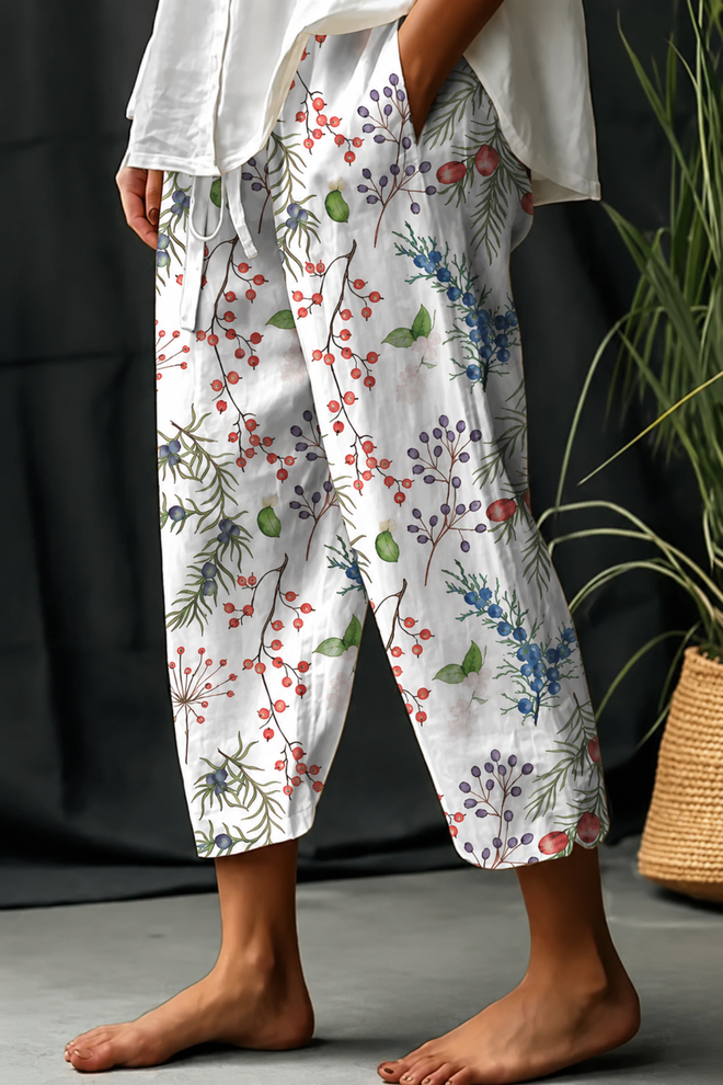 Pantalon pour femme avec imprimé unique et poches boutonnées 3