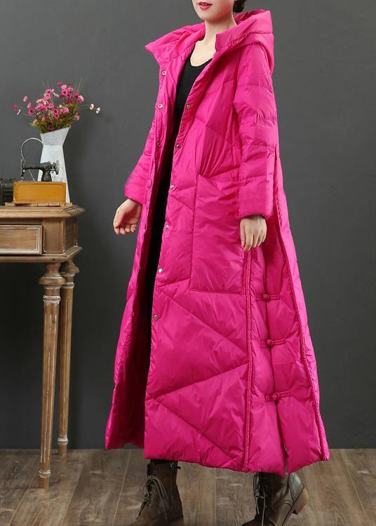 Parka Femme à Capuche Ample avec Boutonnage 2