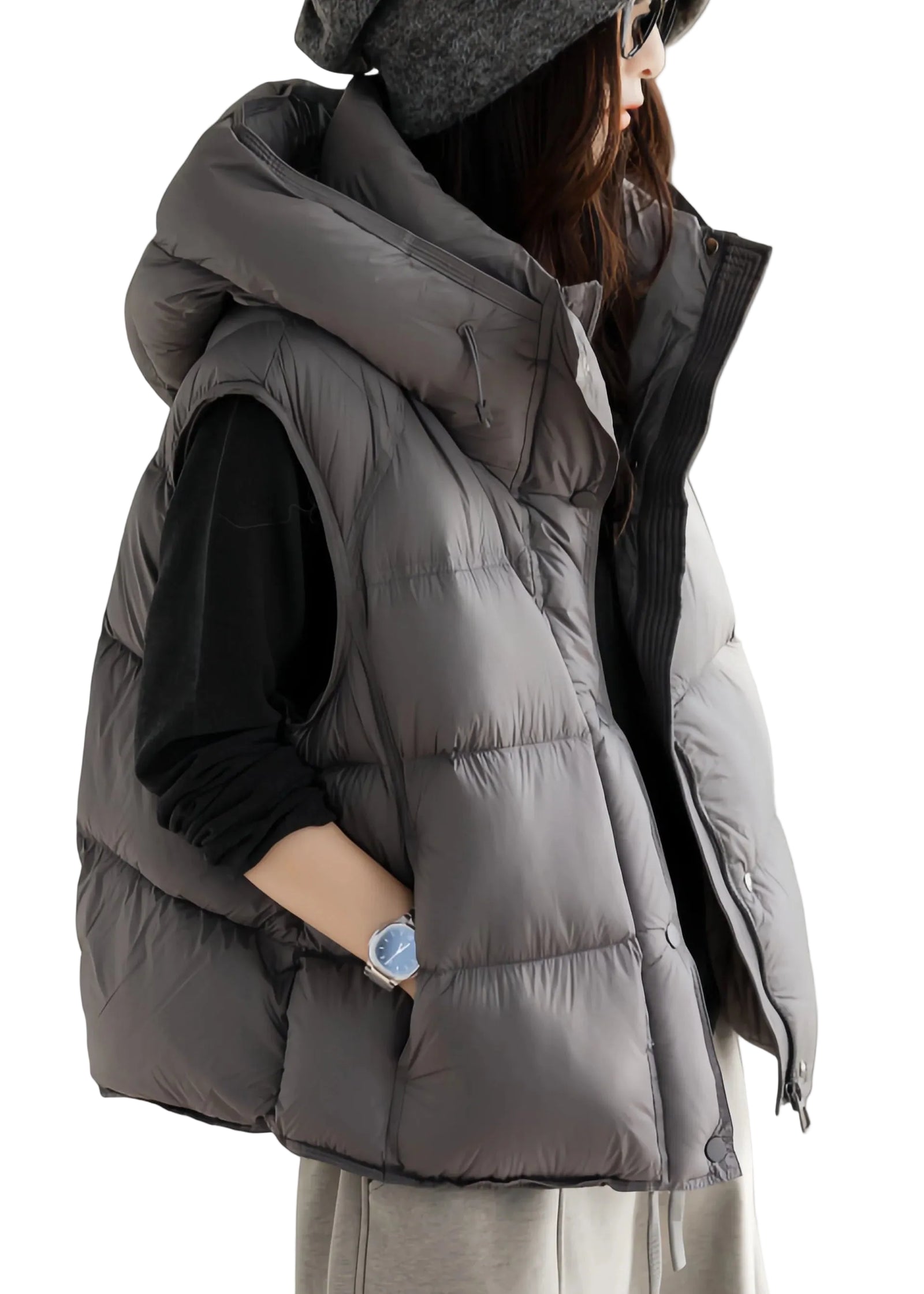 Parka d'hiver homme à capuche coupe ample 0