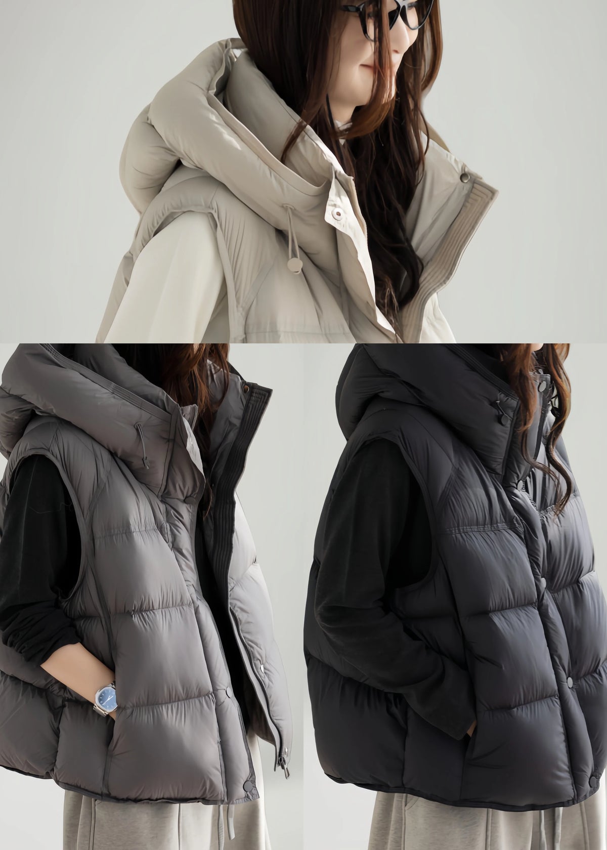 Parka d'hiver homme à capuche coupe ample 4