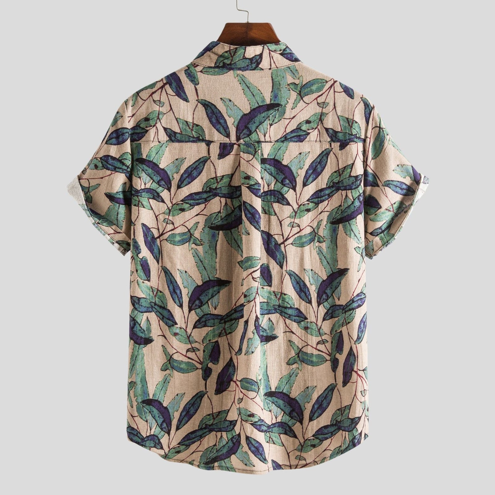 Polo Homme Imprimé Éclatant Manche Longue Coton Doux 3
