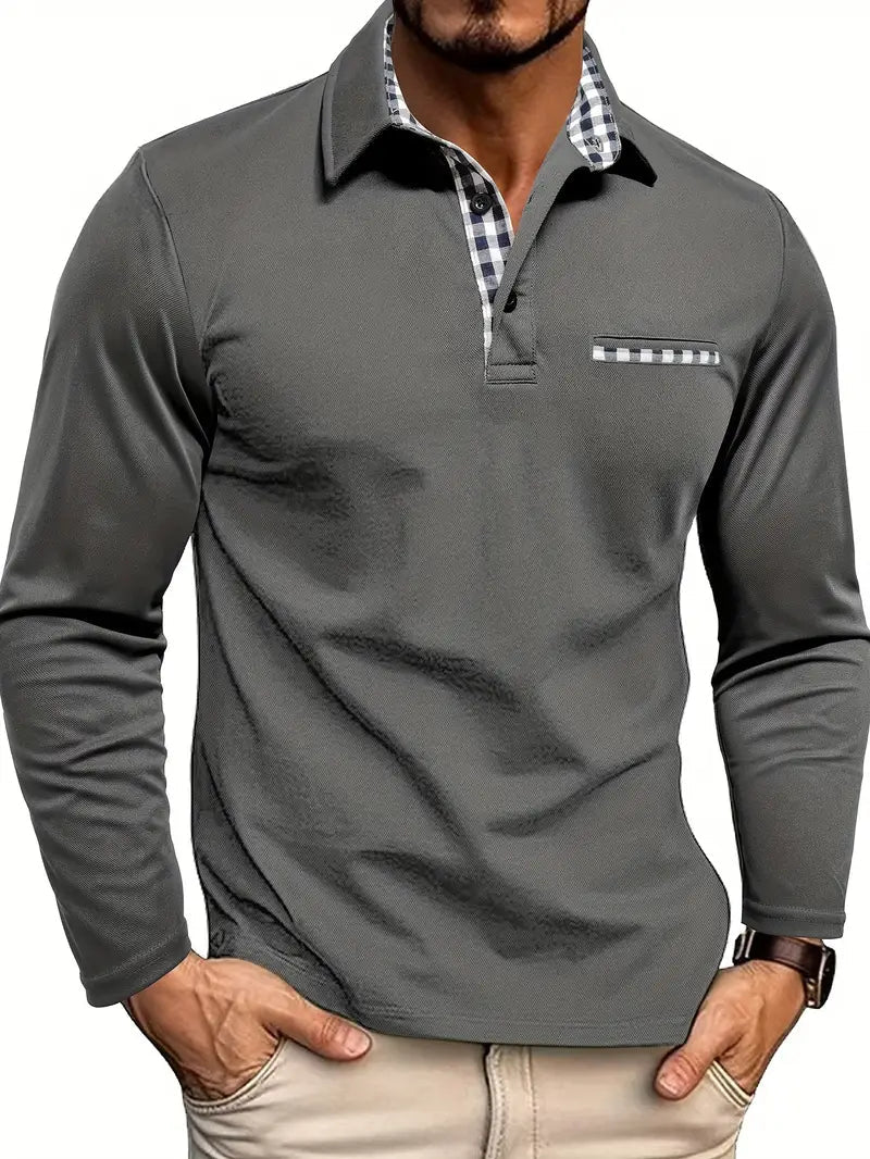 Polo Homme à Manches Longues Chic 0