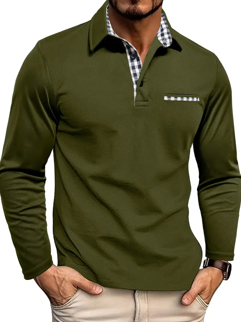 Polo Homme à Manches Longues Chic 2