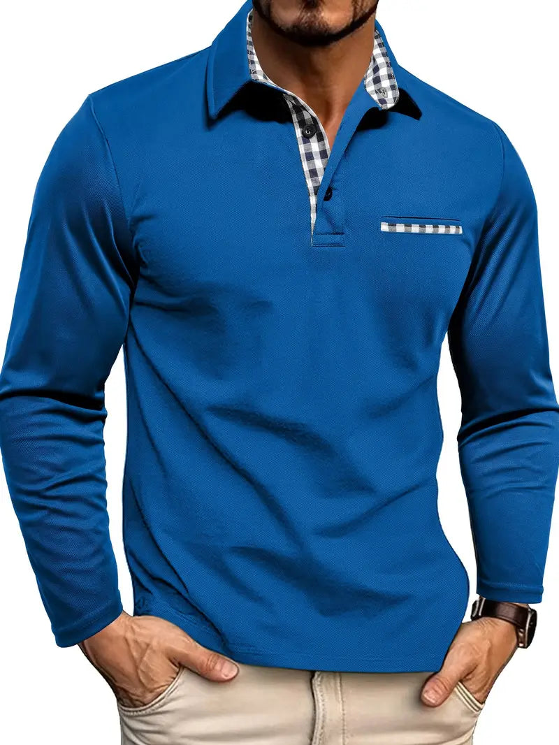 Polo Homme à Manches Longues Chic 4