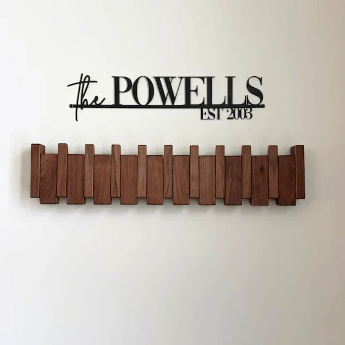 Porte-manteau en bois - Inspiration piano 3