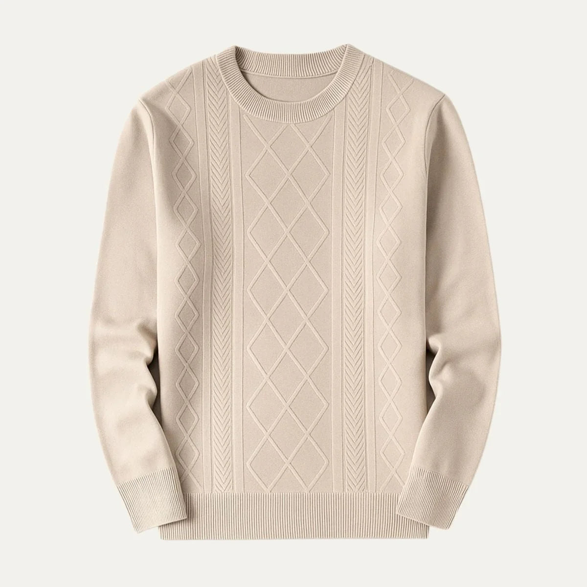 Pull Classique à Col Rond pour Hommes 2