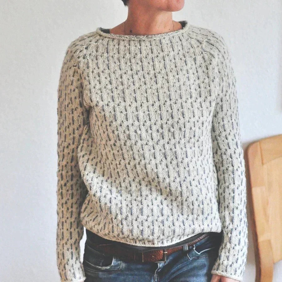 Pull Décontracté Femme Col Bateau 1