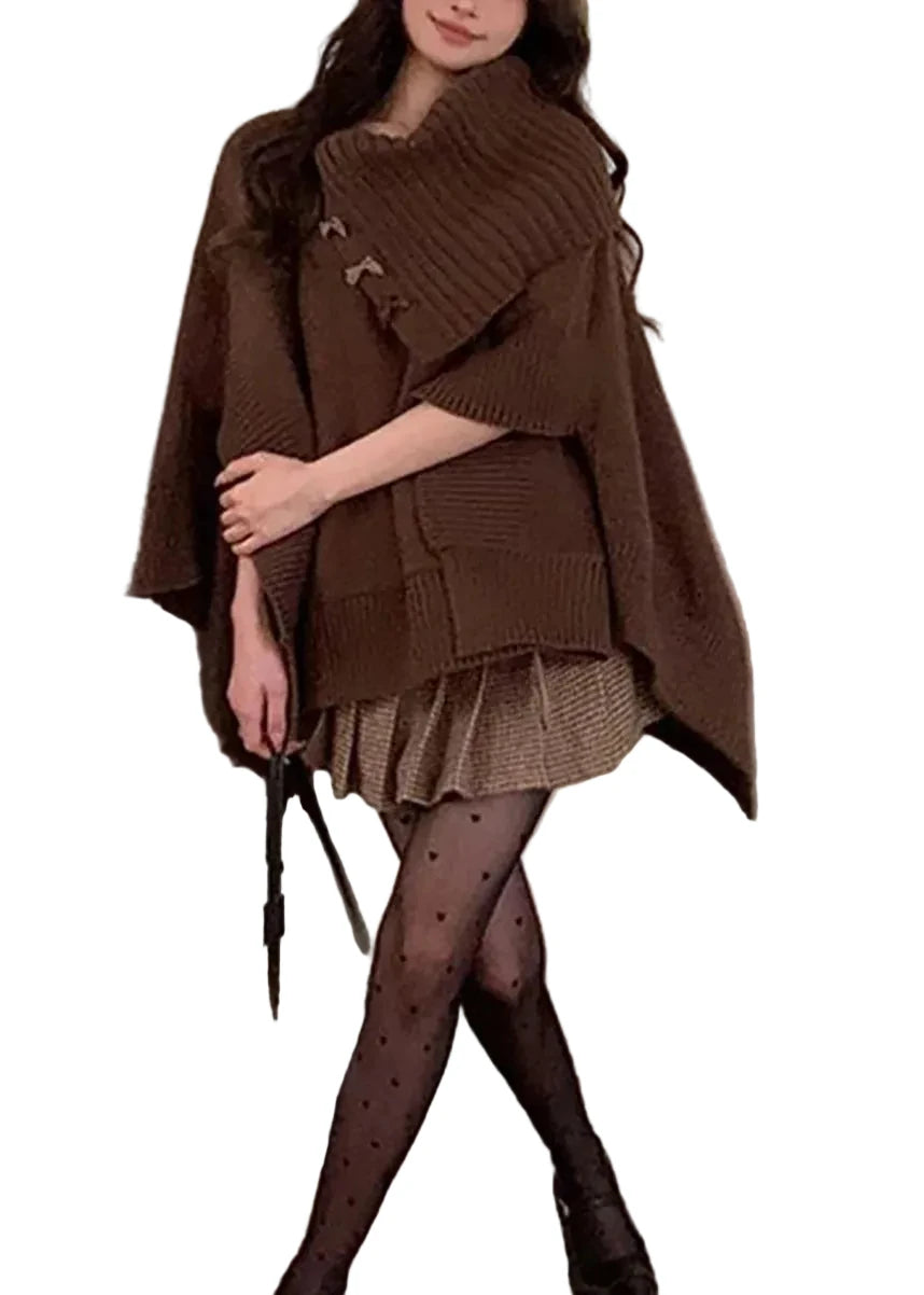 Pull Femme Asymétrique Col Bateau Manches Cape 4
