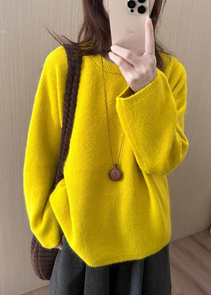 Pull Femme Col Rond Style Décontracté 1