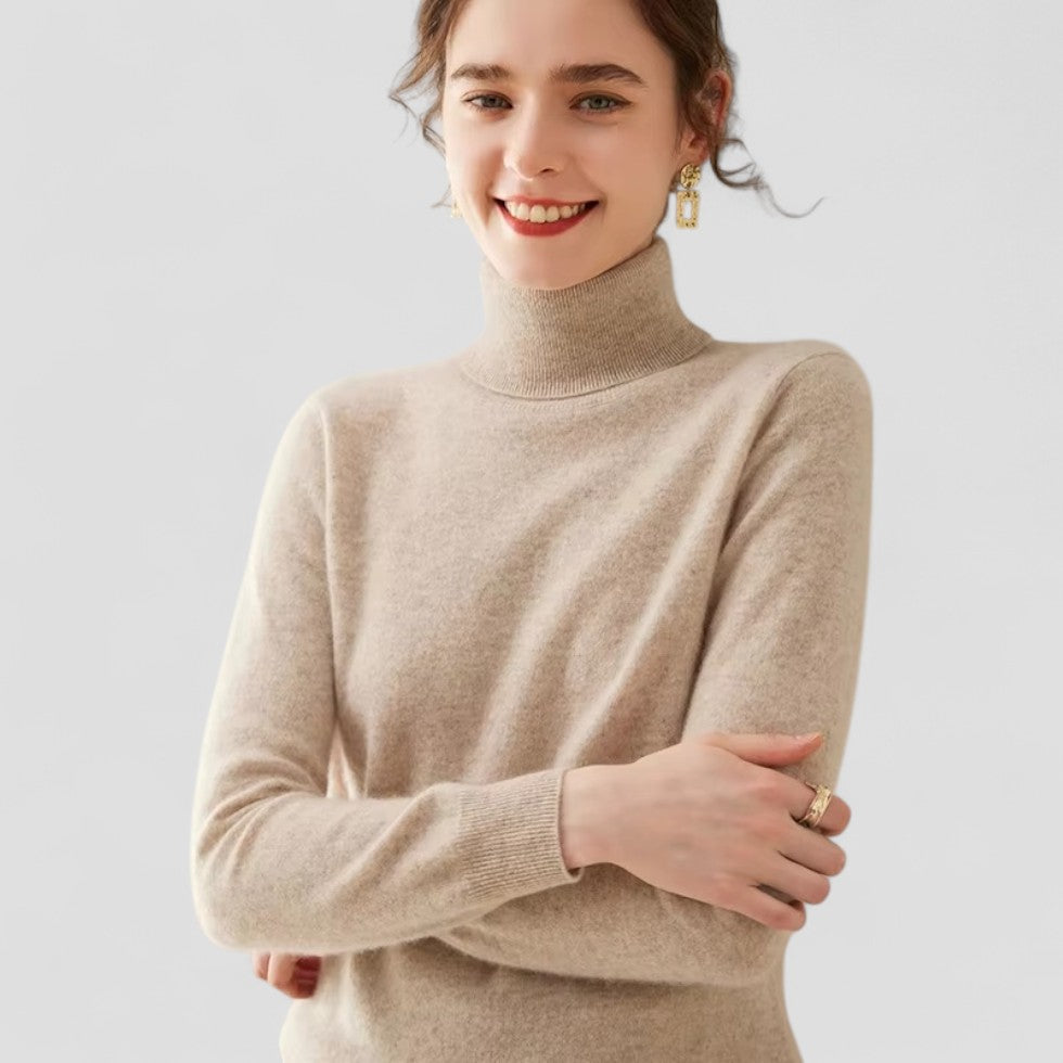 Pull Femme Col Roulé Chic 3