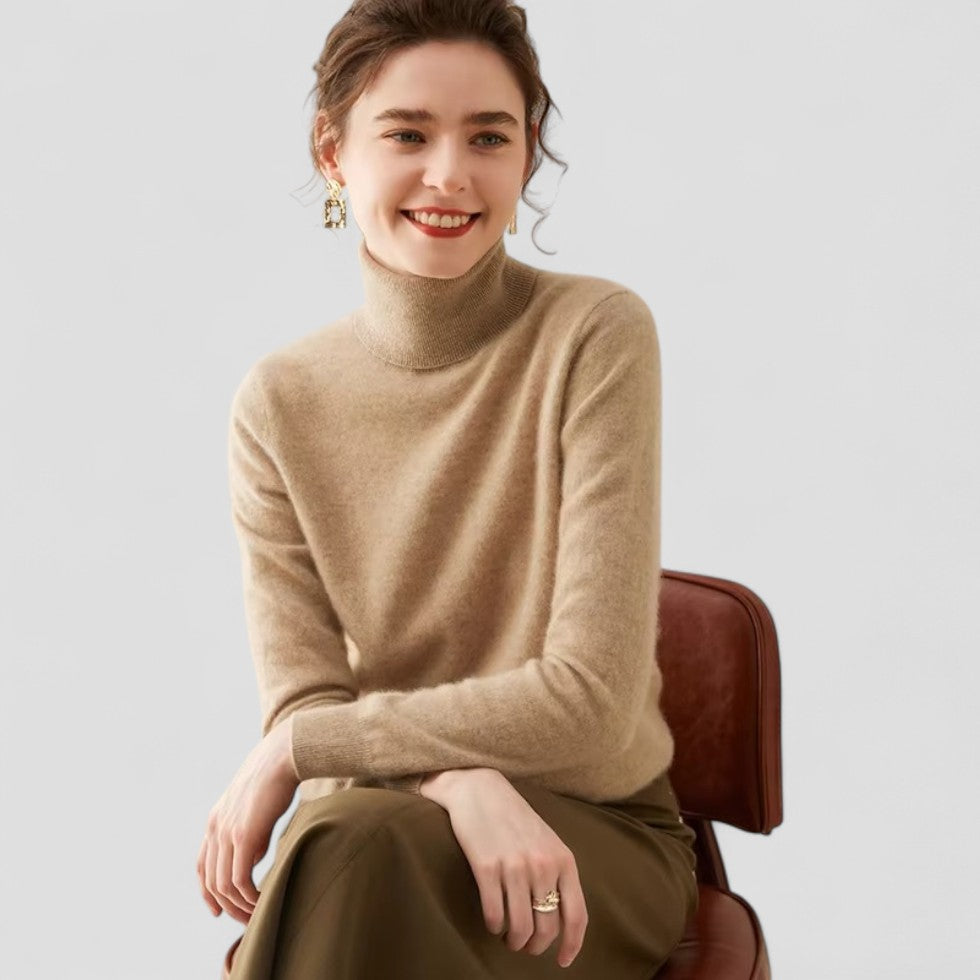 Pull Femme Col Roulé Chic 4