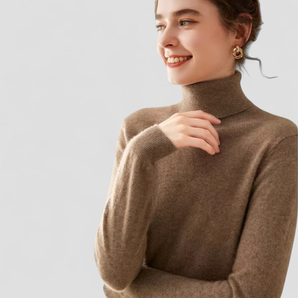 Pull Femme Col Roulé Chic 5