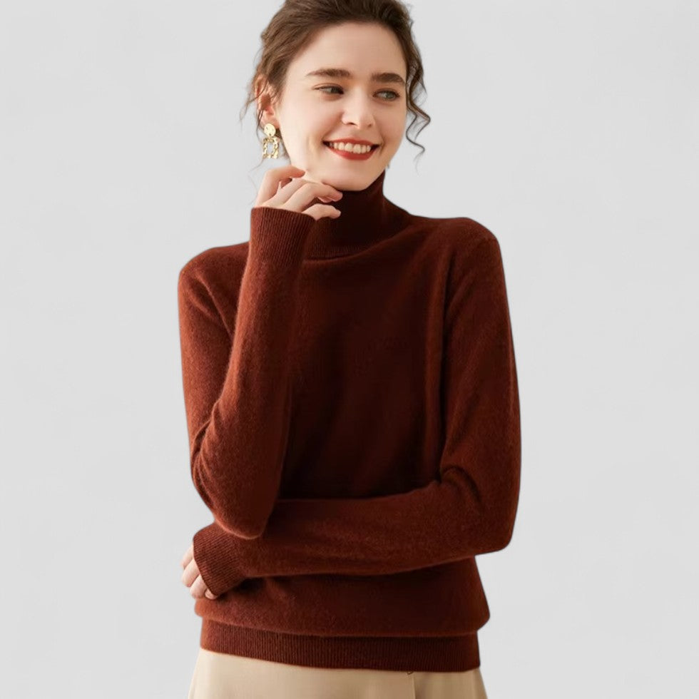Pull Femme Col Roulé Chic 6