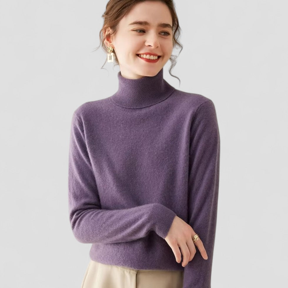 Pull Femme Col Roulé Chic 8