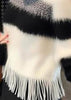 Pull Femme Décontracté à Rayures avec Pompons Doux 4