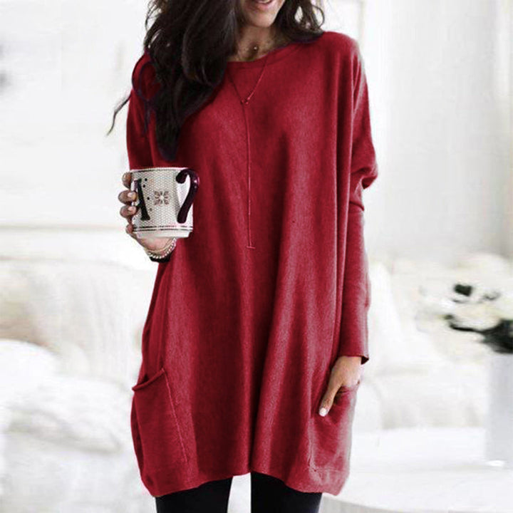 Pull Femme à Manches Longues avec Poches 2