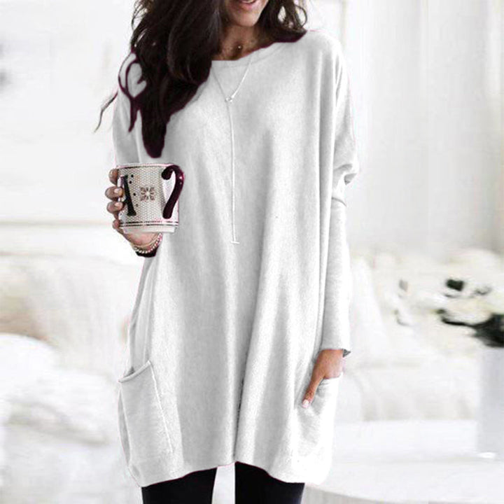 Pull Femme à Manches Longues avec Poches 5